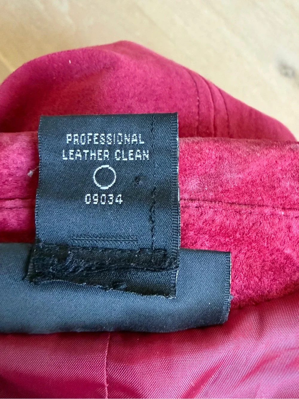 metrostyle Magenta Suede Zip-Front Blazer